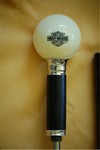Plastic Cue Ball Handle has now been replaced with an antique ivory cue ball.  Available for $1,500
