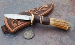 carved sheath damascus