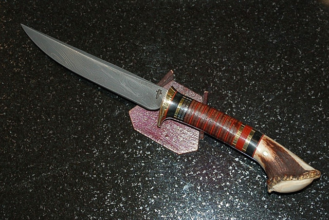 A Scagel style knife by Ron Welling's 12 year old grandson