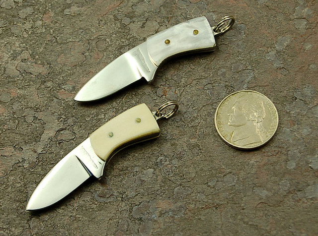 Parker Miniature Knives, bone and imitation Mother of Pearl Scales, your choice $15 each or both for $25