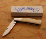 A. G. Russell smooth bone scaled gentleman's lockback.  New in box.

$85