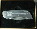 Zippo Bradford, PA Coast Guard Academy Graduation gift from the Class of 1963.  Interesting stainless knife, NIB.

$60