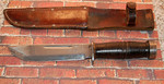 The big Q: Cattaraugus 225Q.  Often misnamed the Commando or Quartermaster Knife, this was one of the larger production knives bought by the military during WWII.

With original sheath, $95