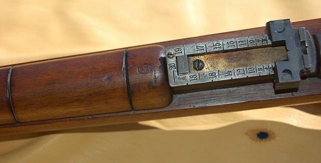 detail of rear sight