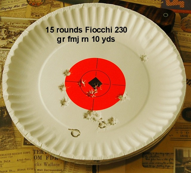 Sig and Fiocchi 230 grain FMJ-RN