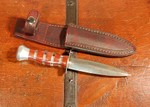 micarta and plexiglass dagger