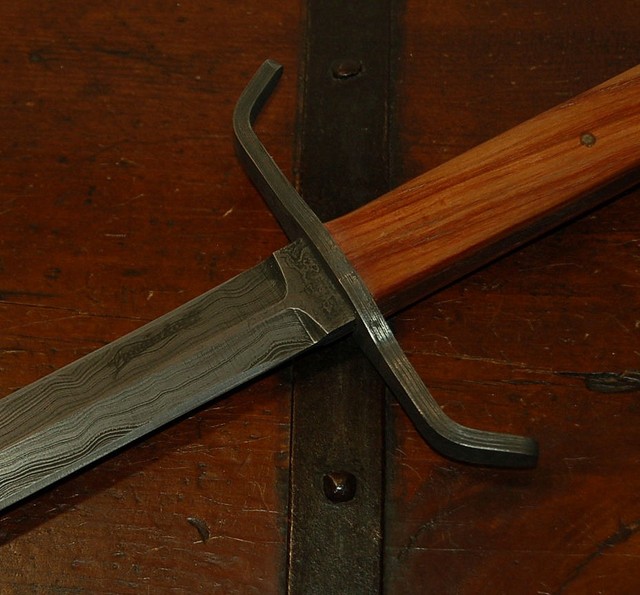 Closeup of Steve Vanderkolff Tulipwood Dagger