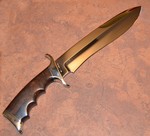 Bill Johnson Recurve.  Made in June of 1983; Eastern Rosewood handle, nickel silver furniture.