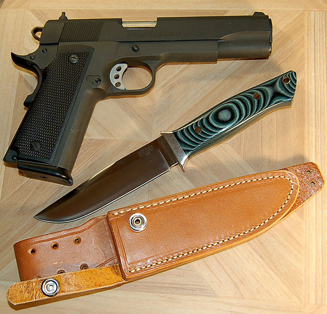 Springfield Hi-Cap 1911a1 and Bark River Sanstorm